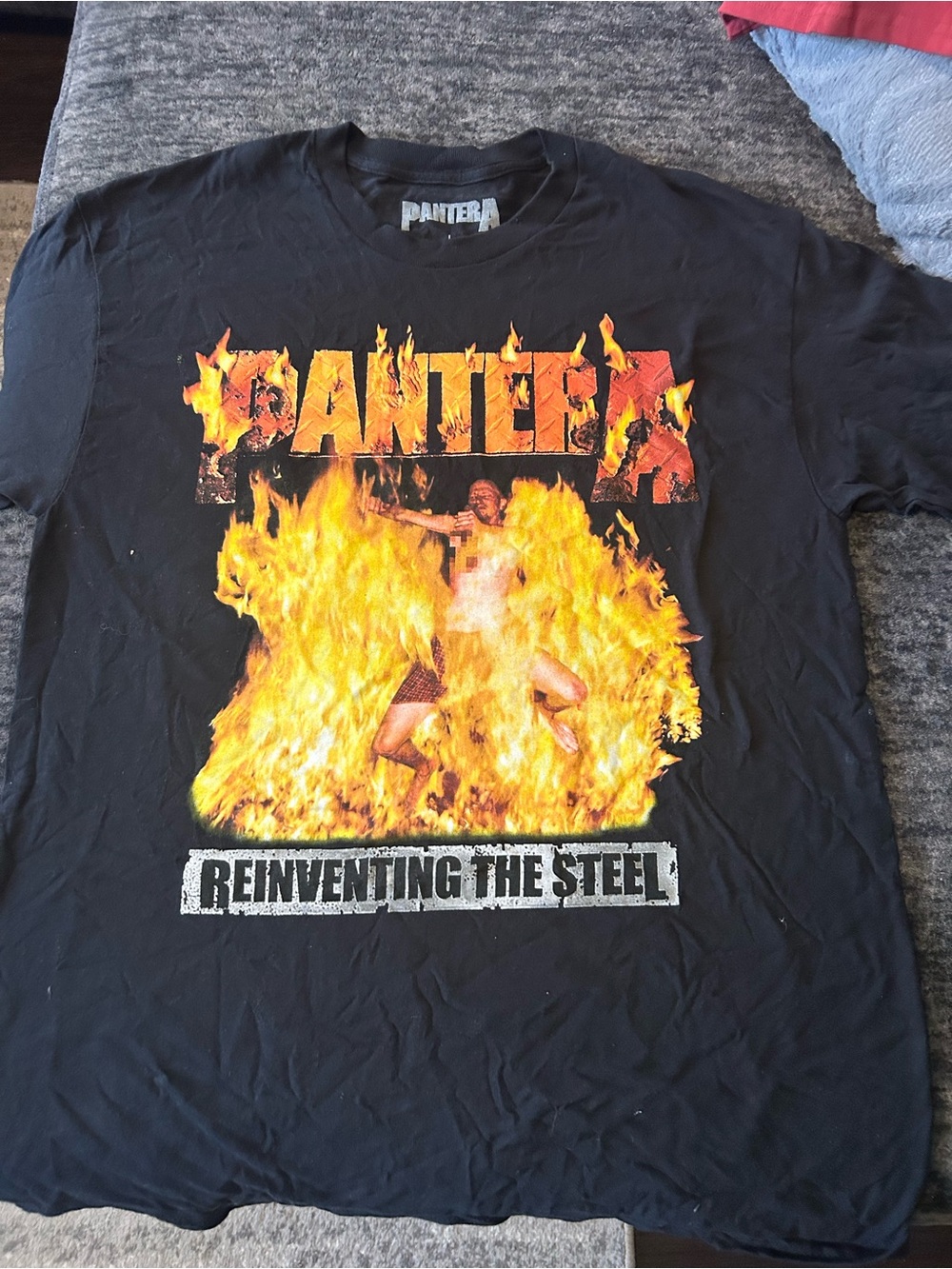 Pantera Men’s Black Short-Sleeve Graphic T-Shirt - Reinventing the Steel